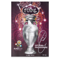 Icons Xavi gesigneerd Spanje programmaboekje 2012