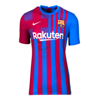 Icons Xavi gesigneerd FC Barcelona shirt 2021-22