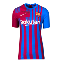 Icons Xavi gesigneerd FC Barcelona shirt 2021-22