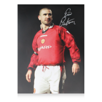 Icons Eric Cantona gesigneerde Manchester United foto