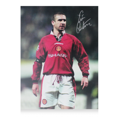 Eric Cantona gesigneerde Manchester United foto
