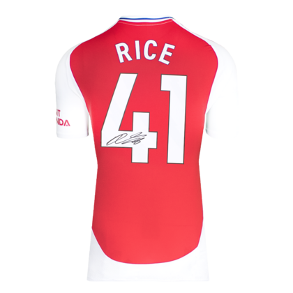 Declan Rice gesigneerd Arsenal shirt 2024-25