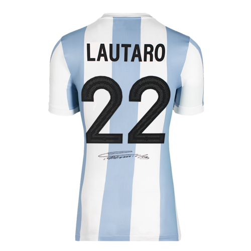Icons Lautaro Martinez gesigneerd Argentinië shirt 2024-25