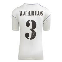 Icons Roberto Carlos gesigneerd Real Madrid shirt