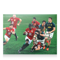Icons Maro Itoje gesigneerde British & Irish Lions foto