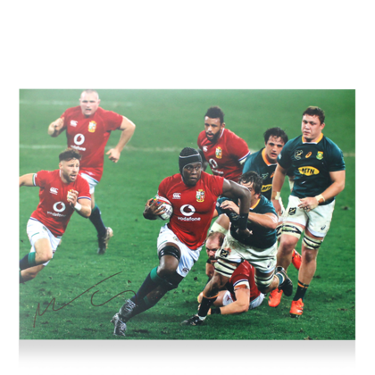 Maro Itoje gesigneerde British & Irish Lions foto