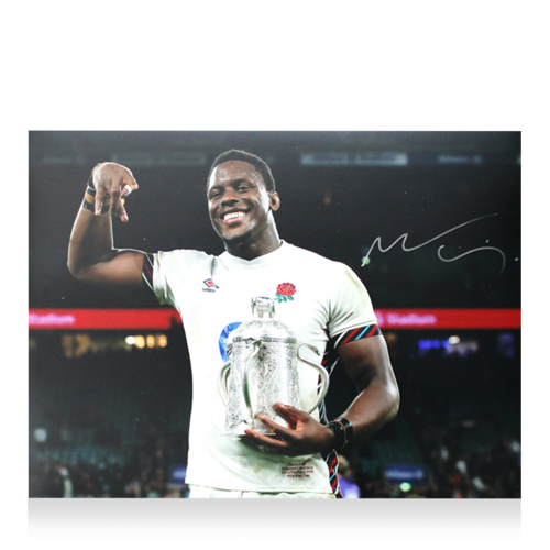 Icons Maro Itoje gesigneerde Engeland foto 2025