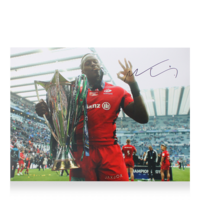 Icons Maro Itoje gesigneerde Saracens foto 2019