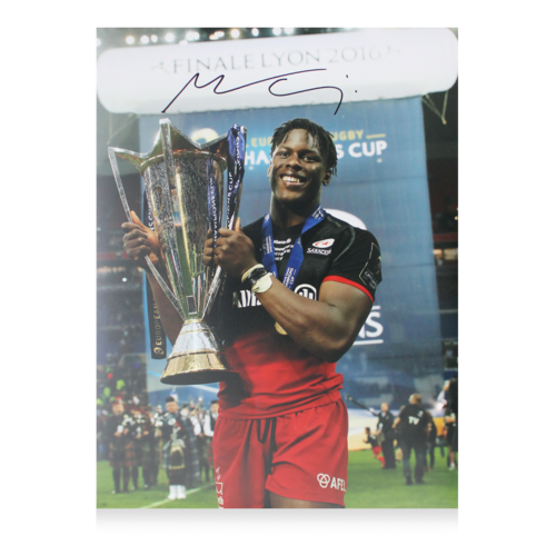 Icons Maro Itoje gesigneerde Saracens foto 2016