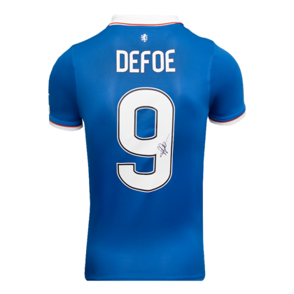 Jermain Defoe gesigneerd Glasgow Rangers shirt 2025-26
