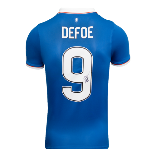 Icons Jermain Defoe gesigneerd Glasgow Rangers shirt 2025-26
