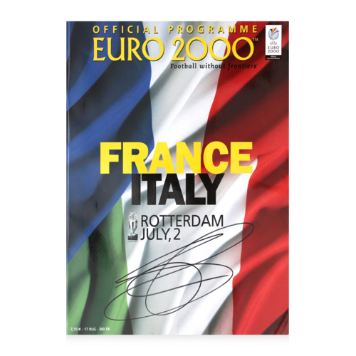 Icons David Trezeguet gesigneerd programmaboekje 2000