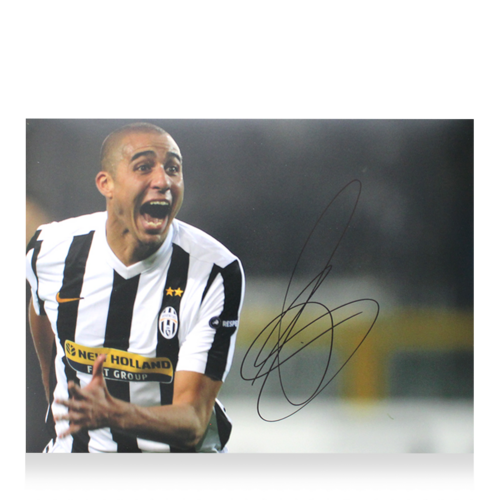 Icons David Trezeguet gesigneerde Juventus foto