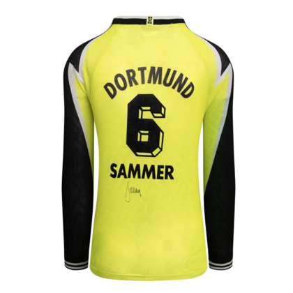 Matthias Sammer gesigneerd Borussia Dortmund shirt 1995-96