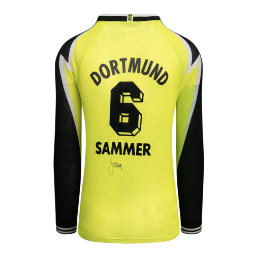 Icons Matthias Sammer gesigneerd Borussia Dortmund shirt 1995-96