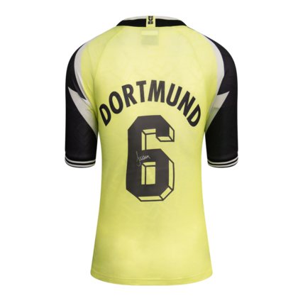 Matthias Sammer gesigneerd Borussia Dortmund shirt 1995-96