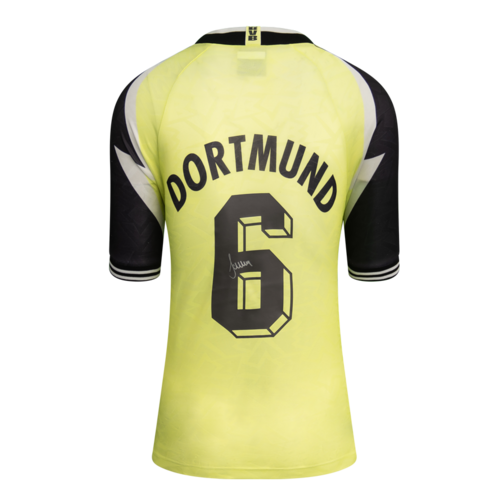 Icons Matthias Sammer gesigneerd Borussia Dortmund shirt 1995-96
