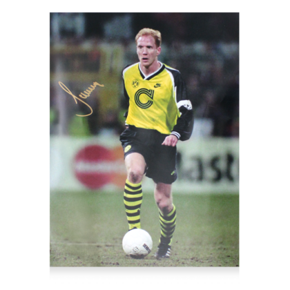 Matthias Sammer gesigneerde Borussia Dortmund foto