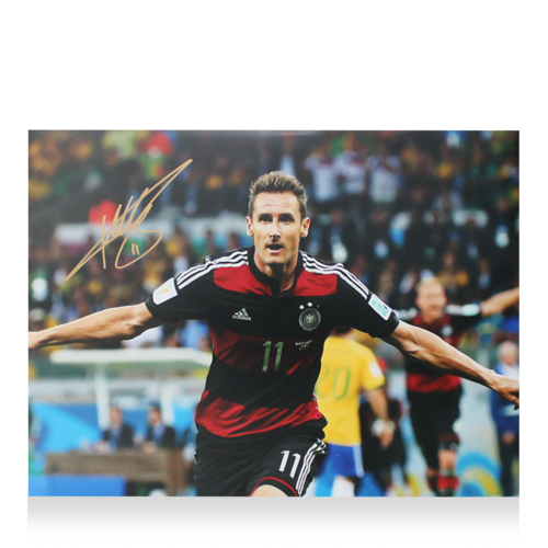 Icons Miroslav Klose gesigneerde Duitsland foto 2014