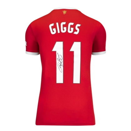 Ryan Giggs gesigneerd Manchester United shirt 2021-22