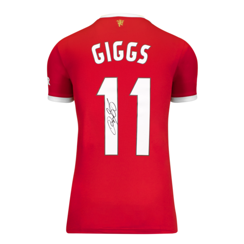 Icons Ryan Giggs gesigneerd Manchester United shirt 2021-22