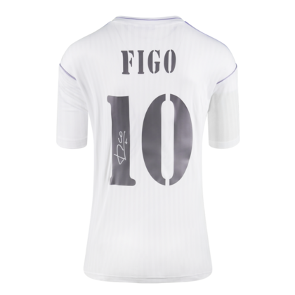 Luis Figo gesigneerd Real Madrid shirt