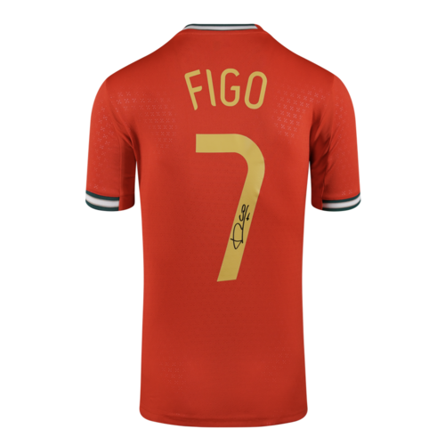 Icons Luis Figo gesigneerd Portugal shirt 2025-26