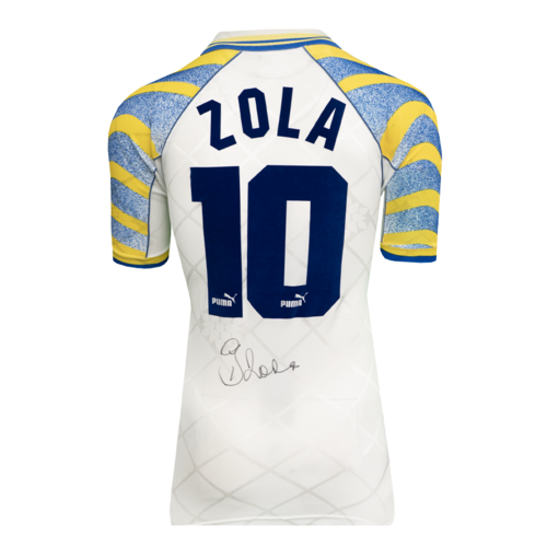 Icons Gianfranco Zola gesigneerd Parma shirt 1995-97