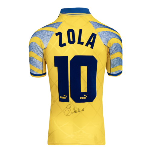 Icons Gianfranco Zola gesigneerd Parma shirt 1995-96