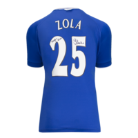Icons Gianfranco Zola gesigneerd Chelsea shirt 2000