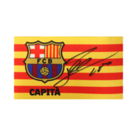 Icons Lionel Messi gesigneerde FC Barcelona aanvoerdersband