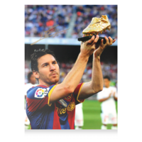 Icons Lionel Messi gesigneerde FC Barcelona foto