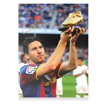 Lionel Messi gesigneerde FC Barcelona foto