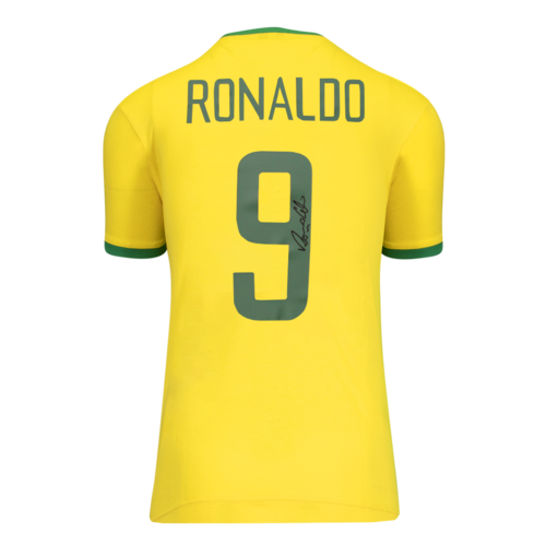 Icons Ronaldo gesigneerd Brazilië shirt