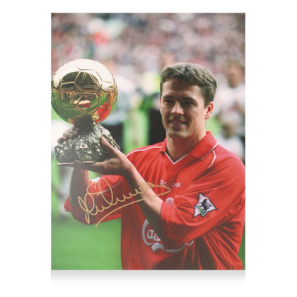 Michael Owen gesigneerde Liverpool FC foto 2001