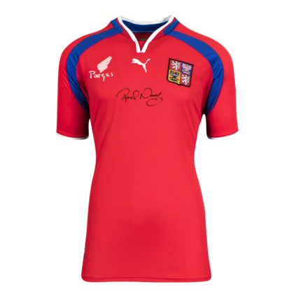 Pavel Nedved gesigneerd Tsjechië shirt 2000-02