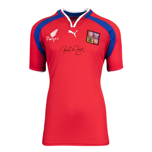 Icons Pavel Nedved gesigneerd Tsjechië shirt 2000-02