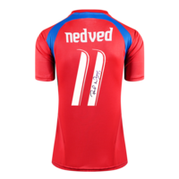 Icons Pavel Nedved gesigneerd Tsjechië shirt 2006-08