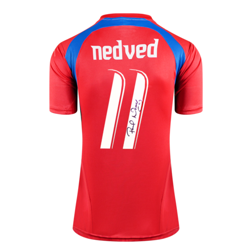 Icons Pavel Nedved gesigneerd Tsjechië shirt 2006-08