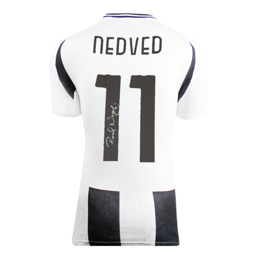 Icons Pavel Nedved gesigneerd Juventus shirt 2024-25
