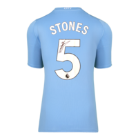 Icons John Stones gesigneerd Manchester City shirt 2023-24