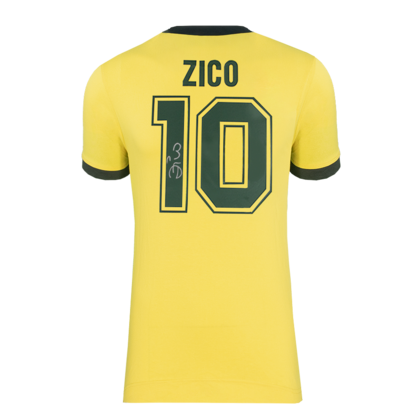 Zico gesigneerd Brazilië shirt 1982