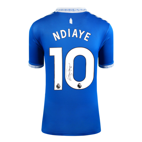 Icons Iliman Ndiaye gesigneerd Everton shirt 2024-25