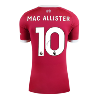 Icons Alexis Mac Allister gesigneerd Liverpool FC shirt 2025-26