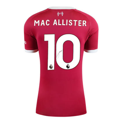Alexis Mac Allister gesigneerd Liverpool FC shirt 2025-26