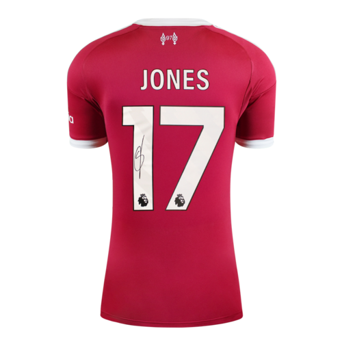 Icons Curtis Jones gesigneerd Liverpool FC shirt 2025-26