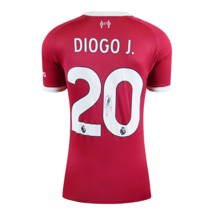 Diogo Jota gesigneerd Liverpool FC shirt 2025-26