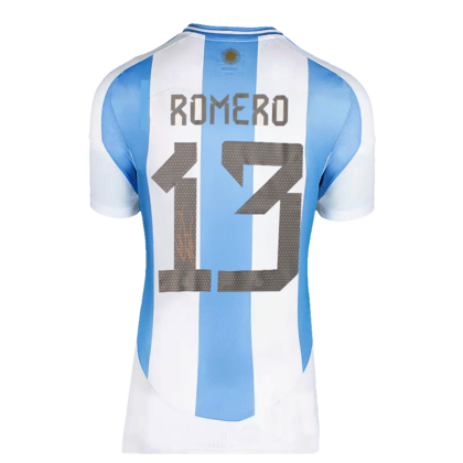 Cristian Romero gesigneerd Argentinië shirt 2024-25
