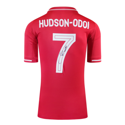 Callum Hudson-Odoi gesigneerd Nottingham Forest shirt 2025-2