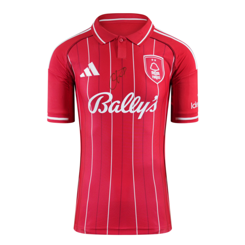 Icons Callum Hudson-Odoi gesigneerd Nottingham Forest shirt 2025-2